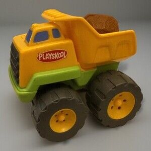 Vintage 2002 Playskool Rock Dump Truck Pull String Toddler Preschool Toy
